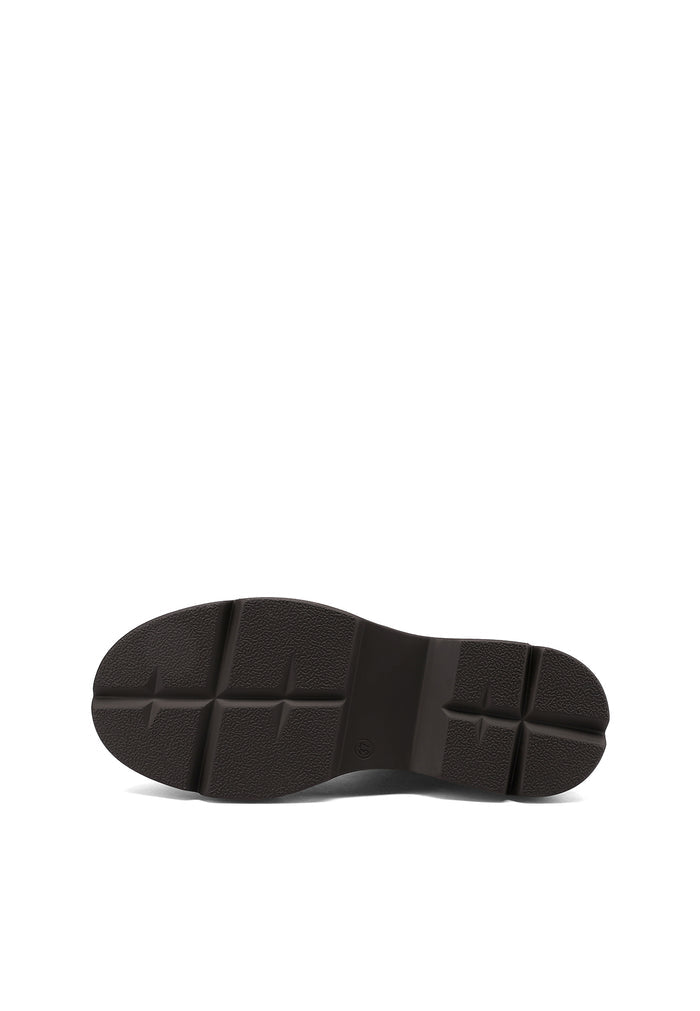 QUEEN HELENA X35-69, Stivaletti Chelsea Donna Con Fibbia Gioiello e Suola Chunky - Marrone
