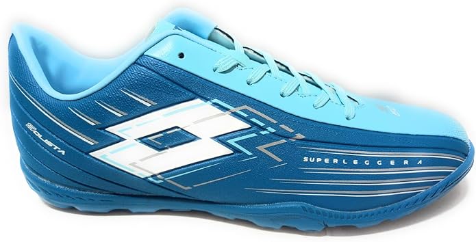 Lotto SOLISTA 700 VII FG, Scarpe Calcio - Celeste, Nero