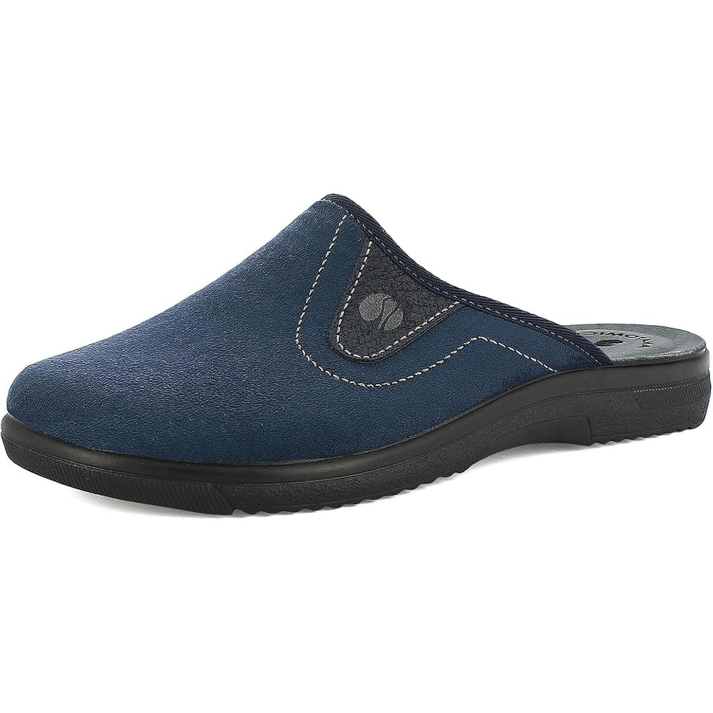 inblu Pantofole Uomo Invernali con Logo e Sottopiede in Tessuto