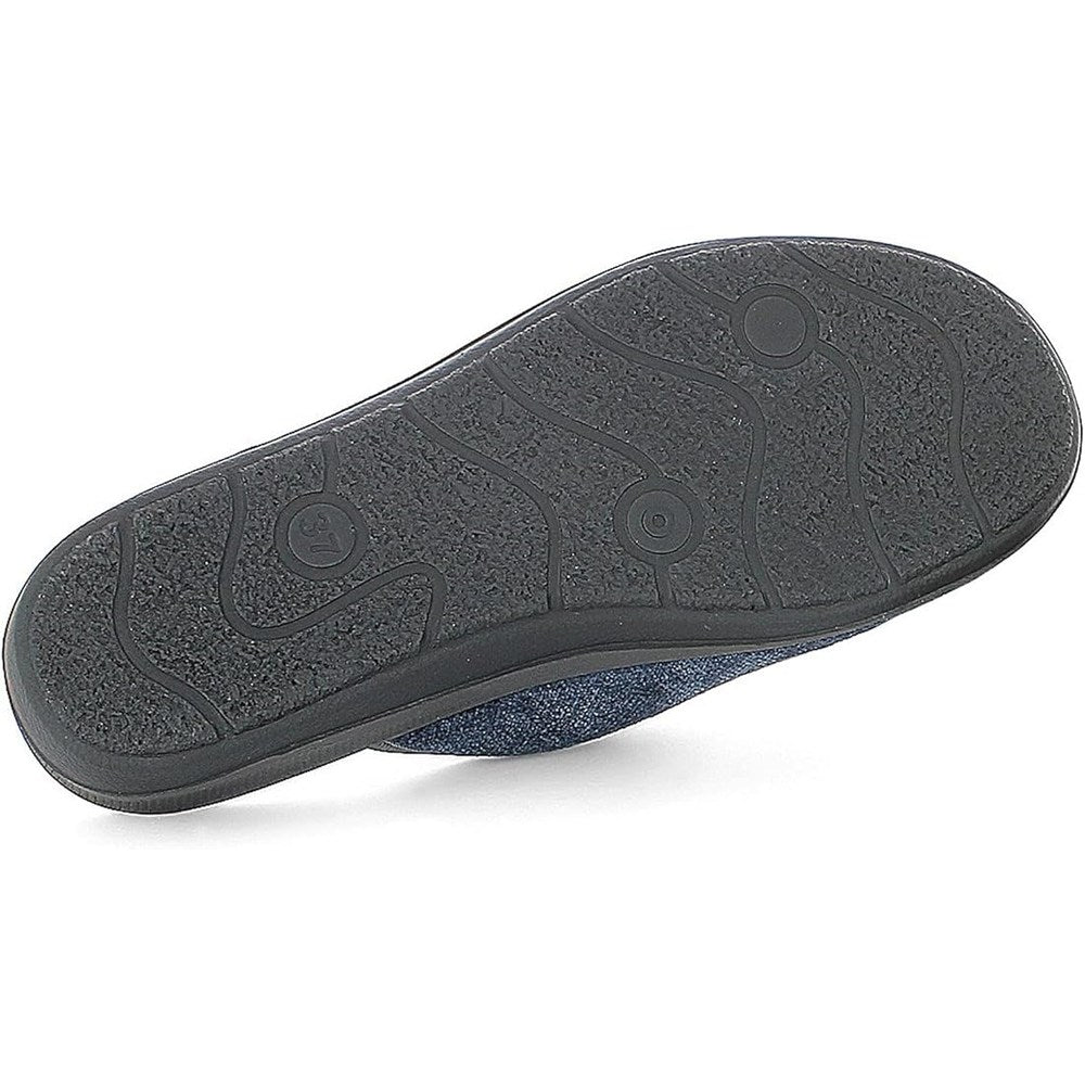 Inblu OD11 | Pantofole Donna con Bordo in Ecopelliccia, Cuore e Strass, Plantare Anatomico