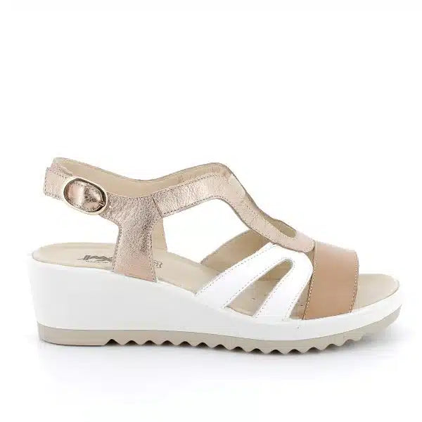 IMAC 757530, Sandali Donna In Pelle - Champagne