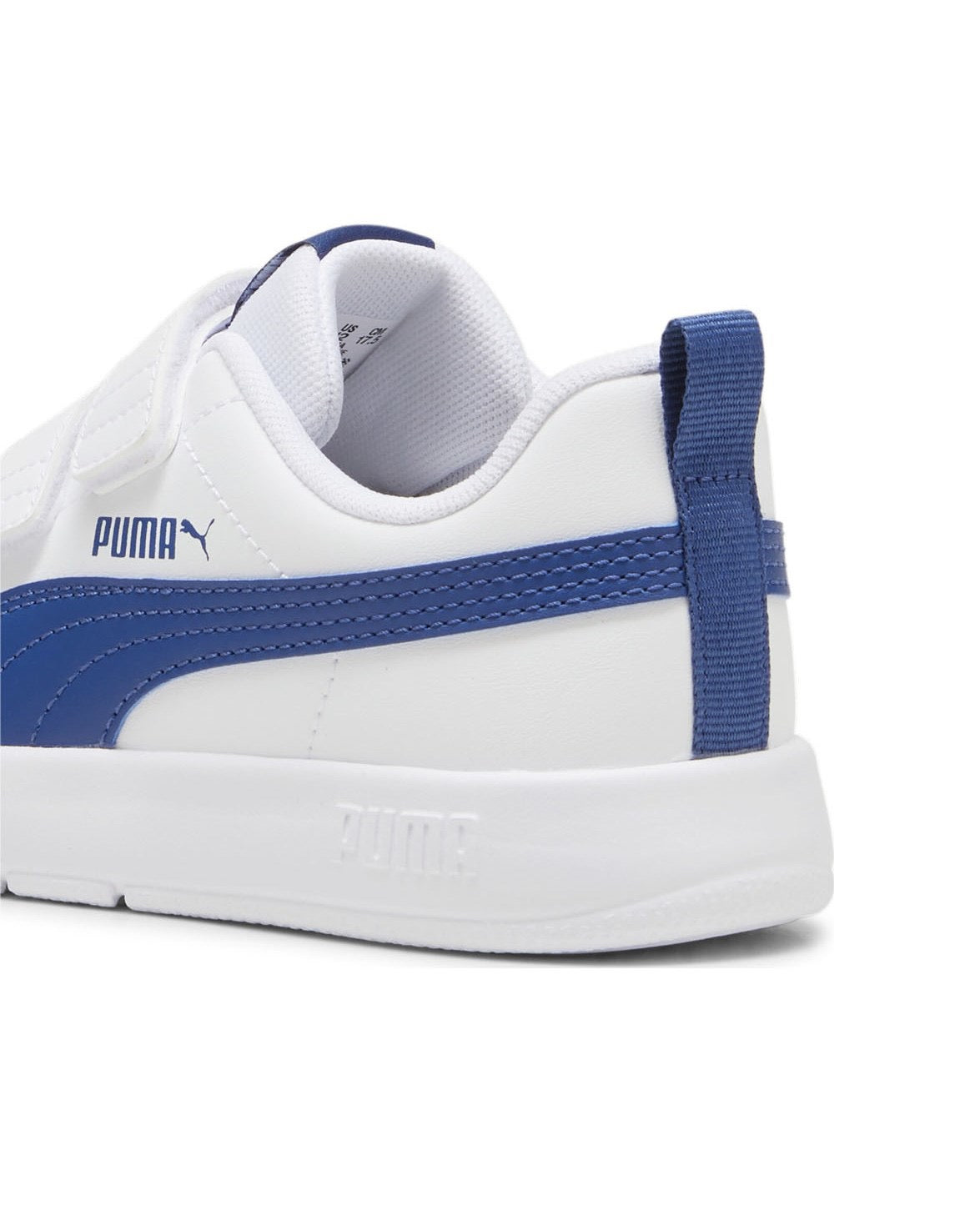 Puma CourtFlex V3, Sneaker Bambini - Bianco, Blu