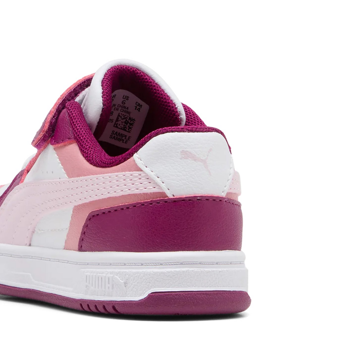 Puma Caven III Block AC+ Inf, Sneaker Bambina - Bianco/Viola