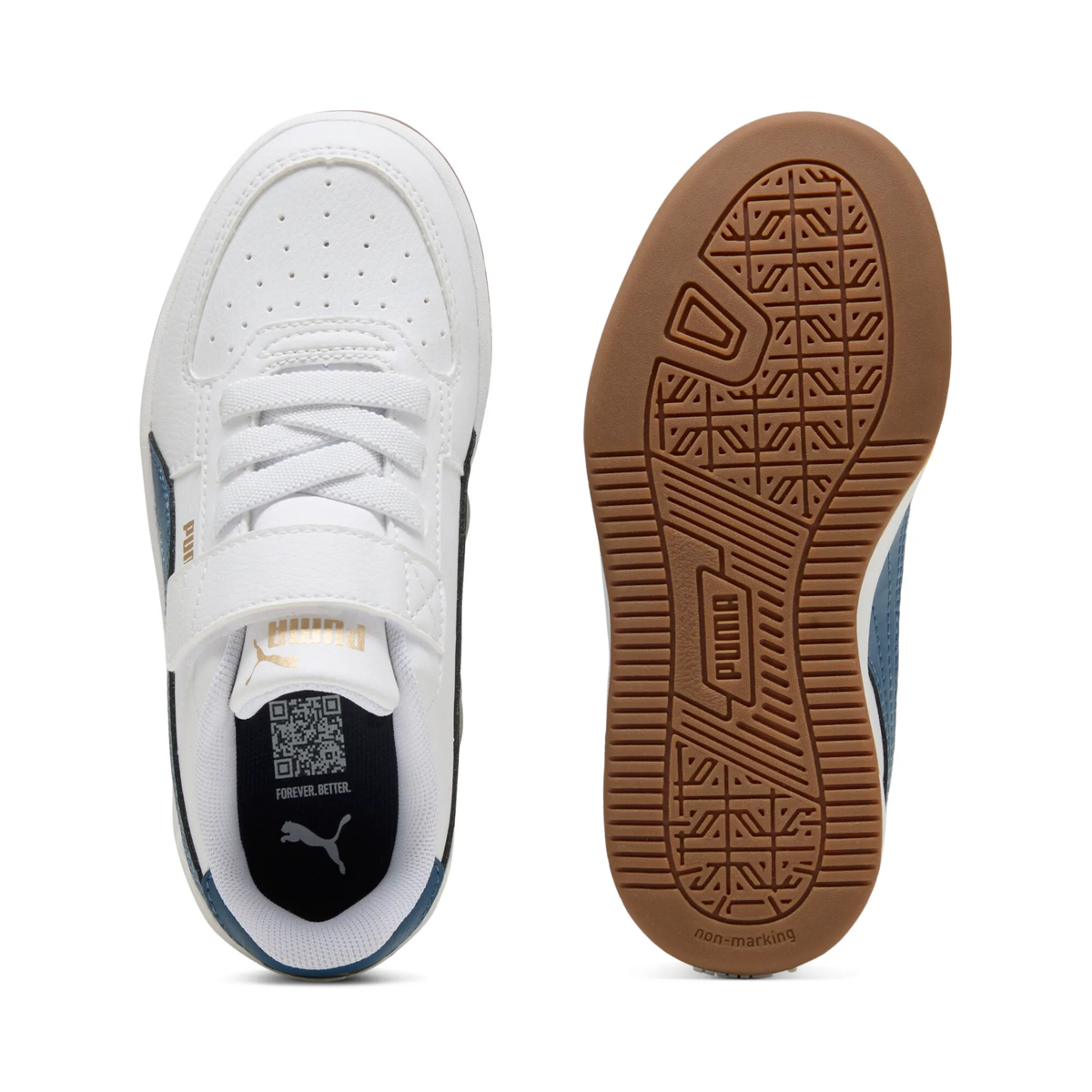 Puma Caven 2.0 AC+ PS, Sneaker Bambini Unisex - Bianco/Blu
