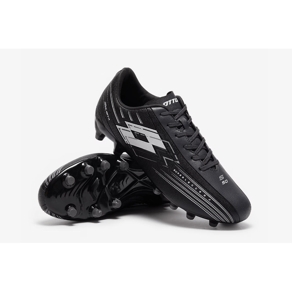 Lotto SOLISTA 700 VII FG, Scarpe Calcio - Celeste, Nero