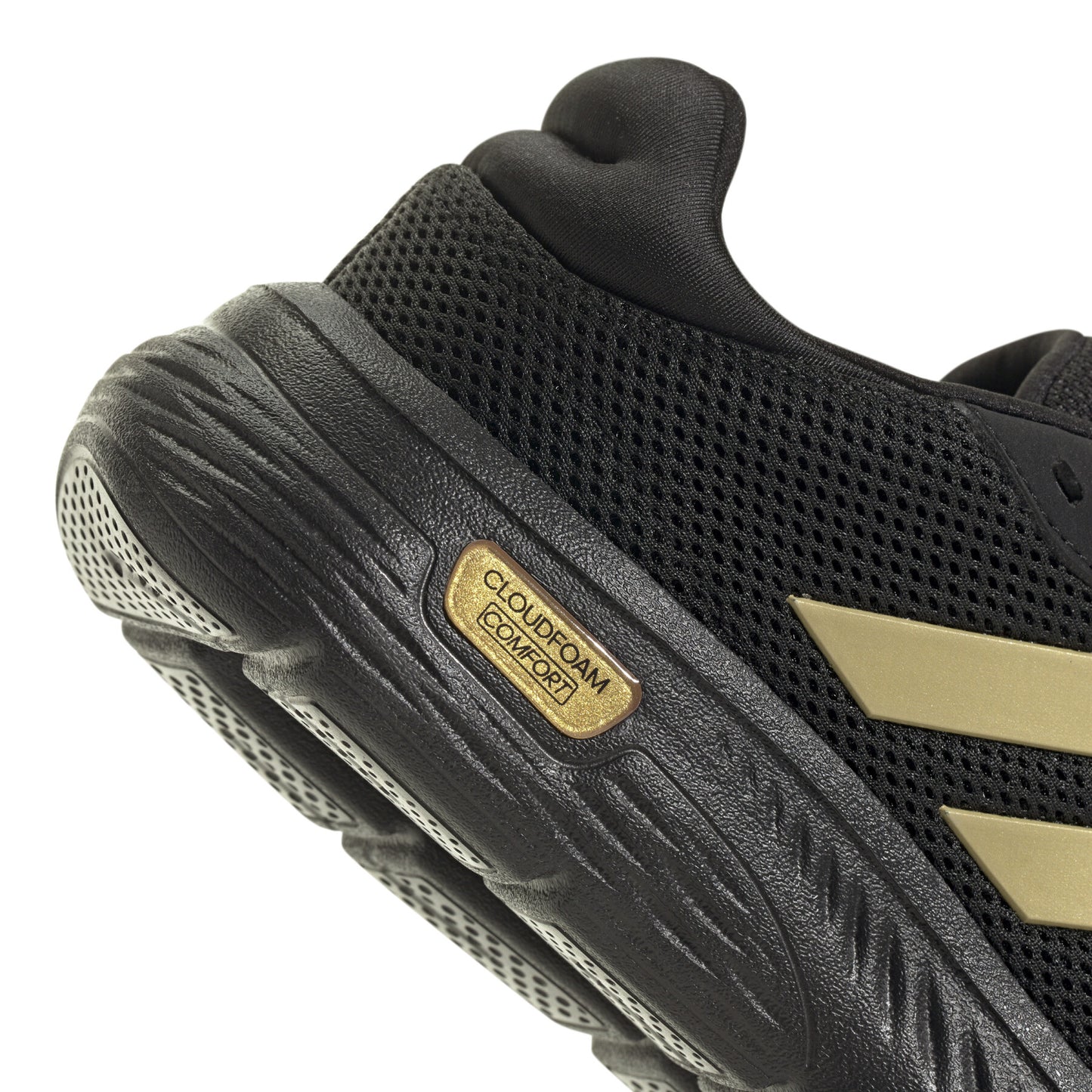Adidas Cloudfoam Comf, Running Donna - Nero e Oro