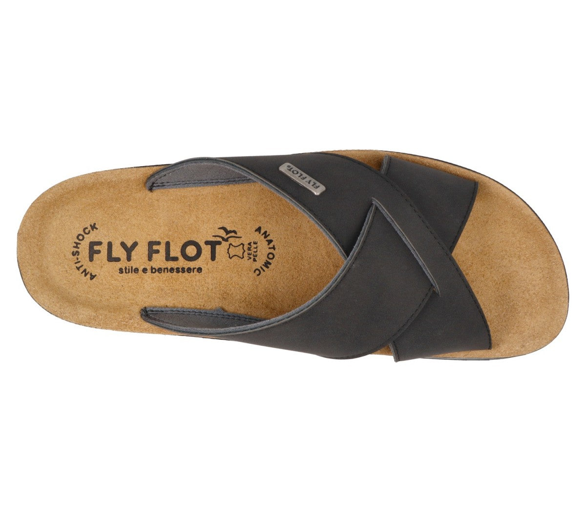 FLYFLOT Ciabatta Uomo Con Fasce Intrecciate - Testa Di Moro