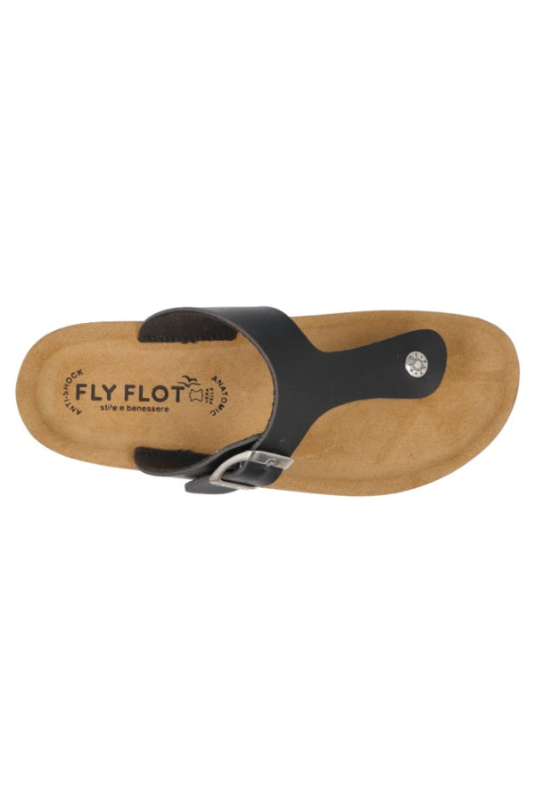 FLYFLOT Infradito Donna Con Fibbia Regolabile - Bianco, Nero