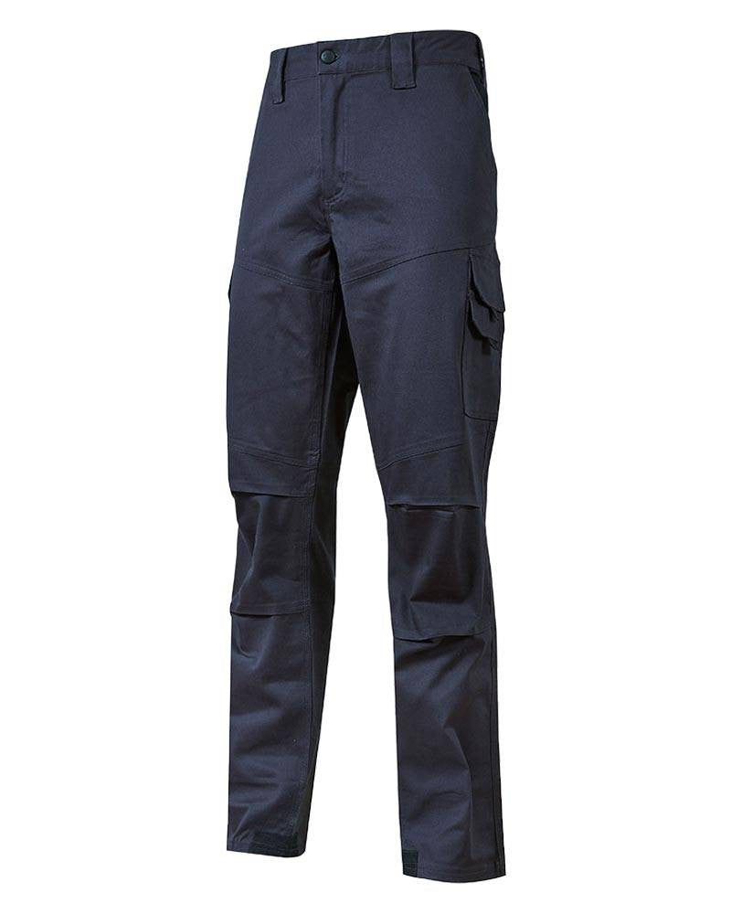 U-Power® Guapo, Pantalone Da Lavoro In 98% Cotone - Grey Iron, Westlake Blue