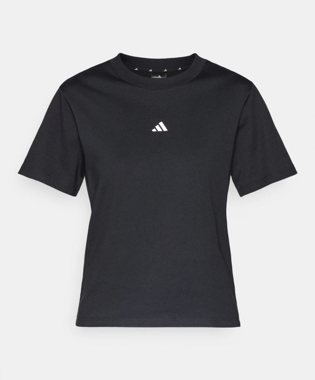 Adidas Essentials Small Logo, T-Shirt Donna - Grigio, Nero