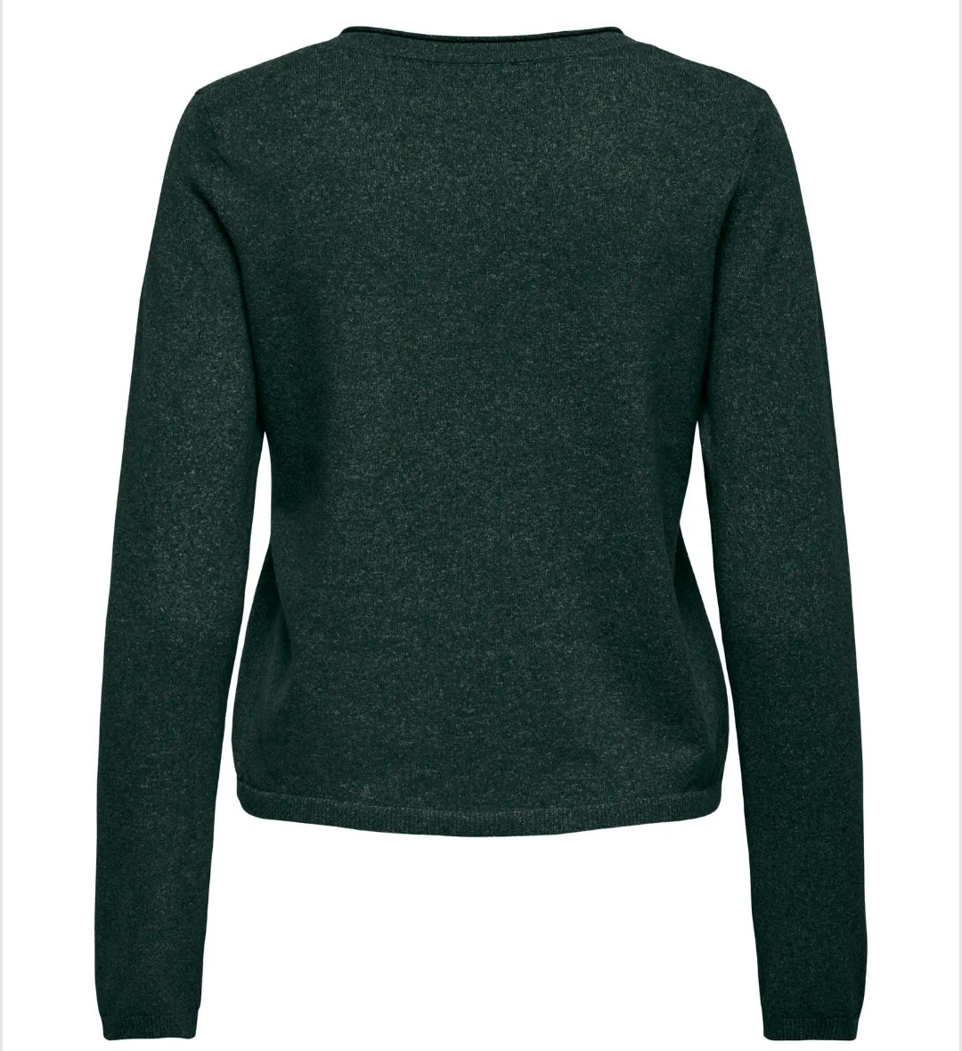Only ONLLOYAL LS V-NECK PULLO KNT NOOS, Pullover Donna Con Scollo a V - Borgogna, Verde