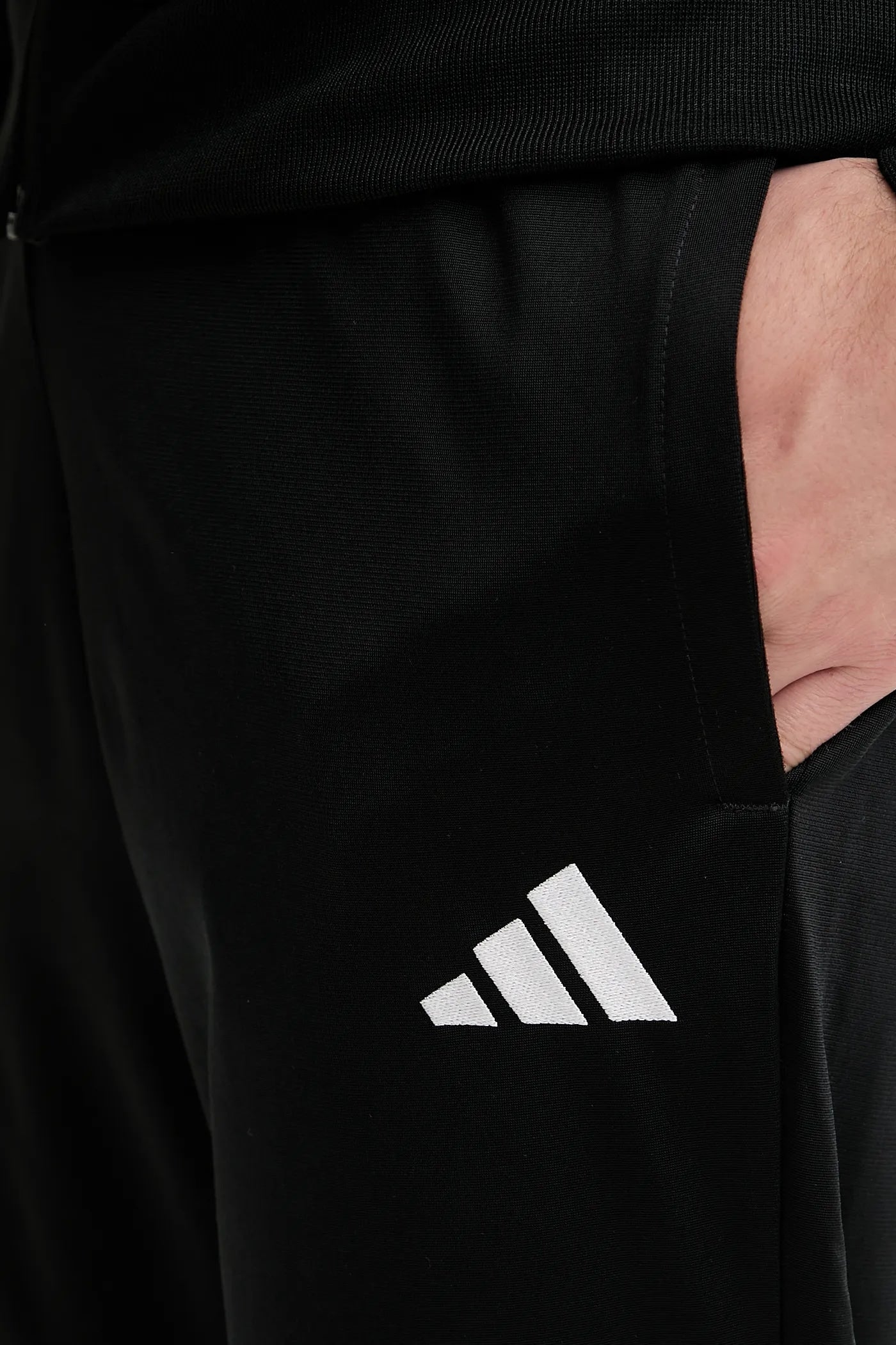 Adidas Basic Linear Logo, Tuta Da Ginnastica Uomo - Nero, Blu, Grigio