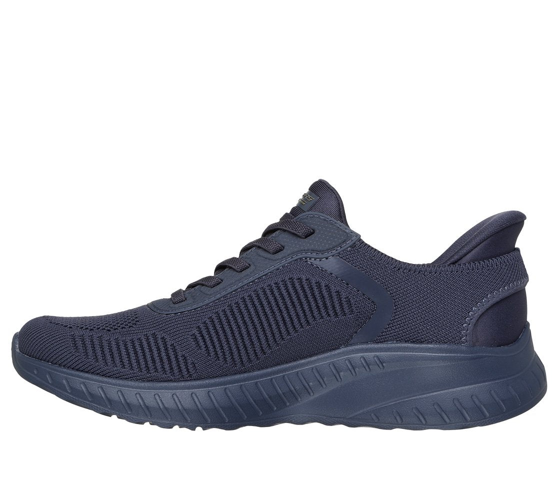 Skechers Bobs Squad Chaos Current Muse 117497, Fitness Donna Slip Ins - Naturale, Blu Scuro