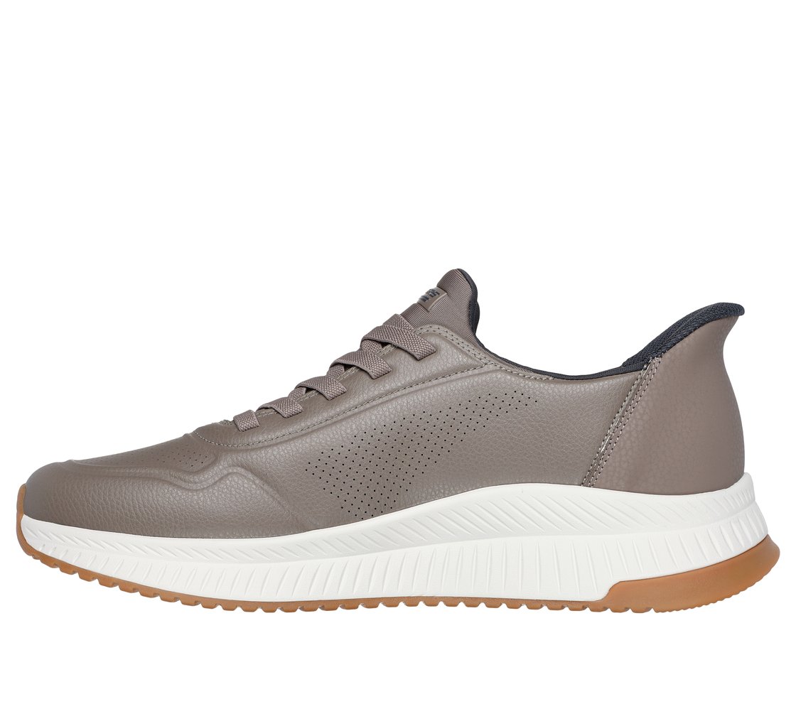Skechers Bobs Squad 4 Direct Step 118424, Fitness Uomo Slip Ins - Taupe