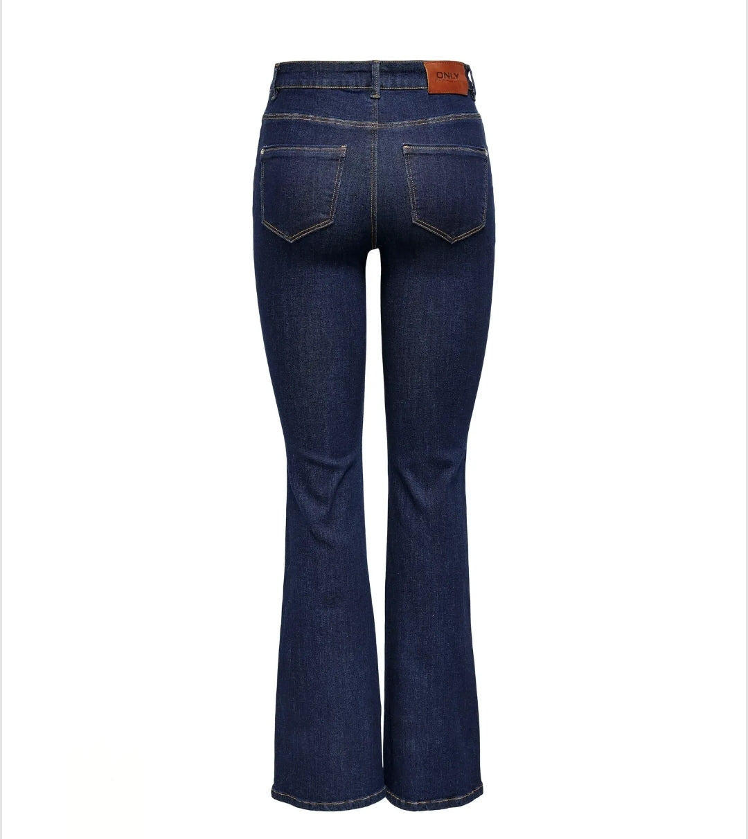 Only ONLWAUW HW FLARED RINSE DNM GUA030 NOOS, Jeans Donna - Dark Blu Denim 32"
