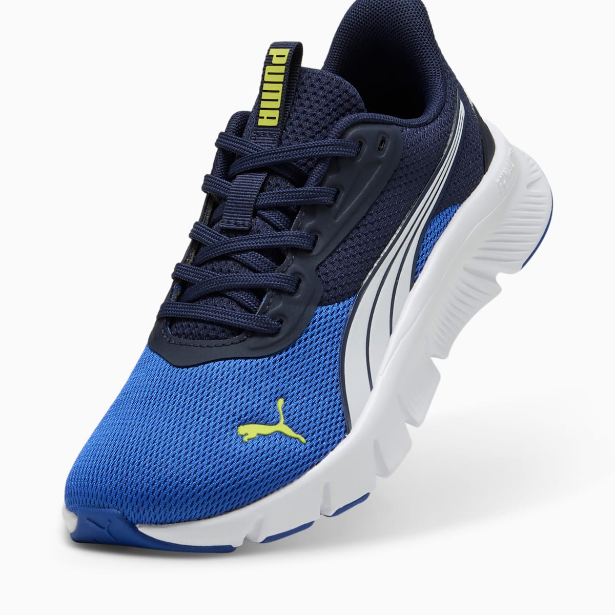 Puma FlexFocus, Scarpe Da Ginnastica Ragazzo - Blu/Azzurro, Blu/Lime