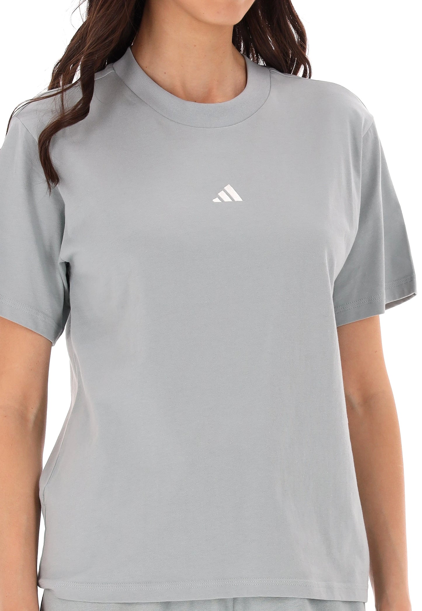 Adidas Essentials Small Logo Cotton Tee, T-Shirt Donna - Verde