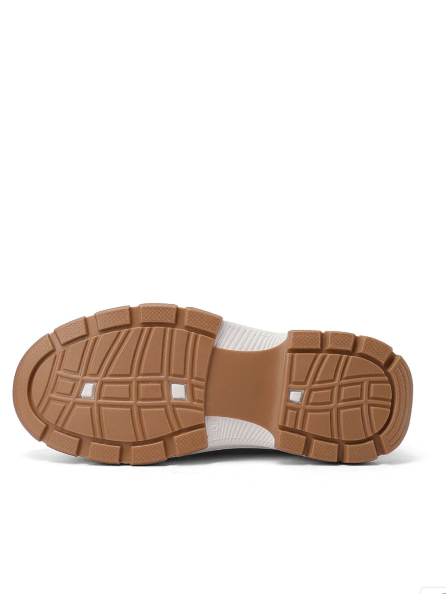 QUEEN HELENA XZ003, Sneaker Donna Chunky In Tela - Bianco, Beige, Blu