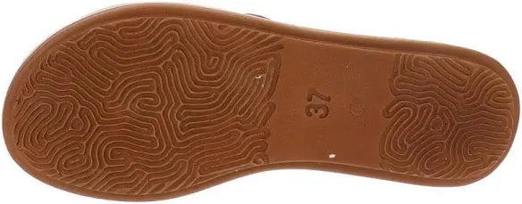 Inblu ZO09 Ciabatte Donna Bordo Cucito Catena Dorata - Ghiaccio, Sabbia