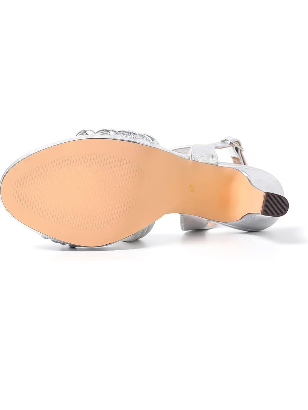 QUEEN HELENA S2806 Tacchi Eleganti - Argento, Champagne