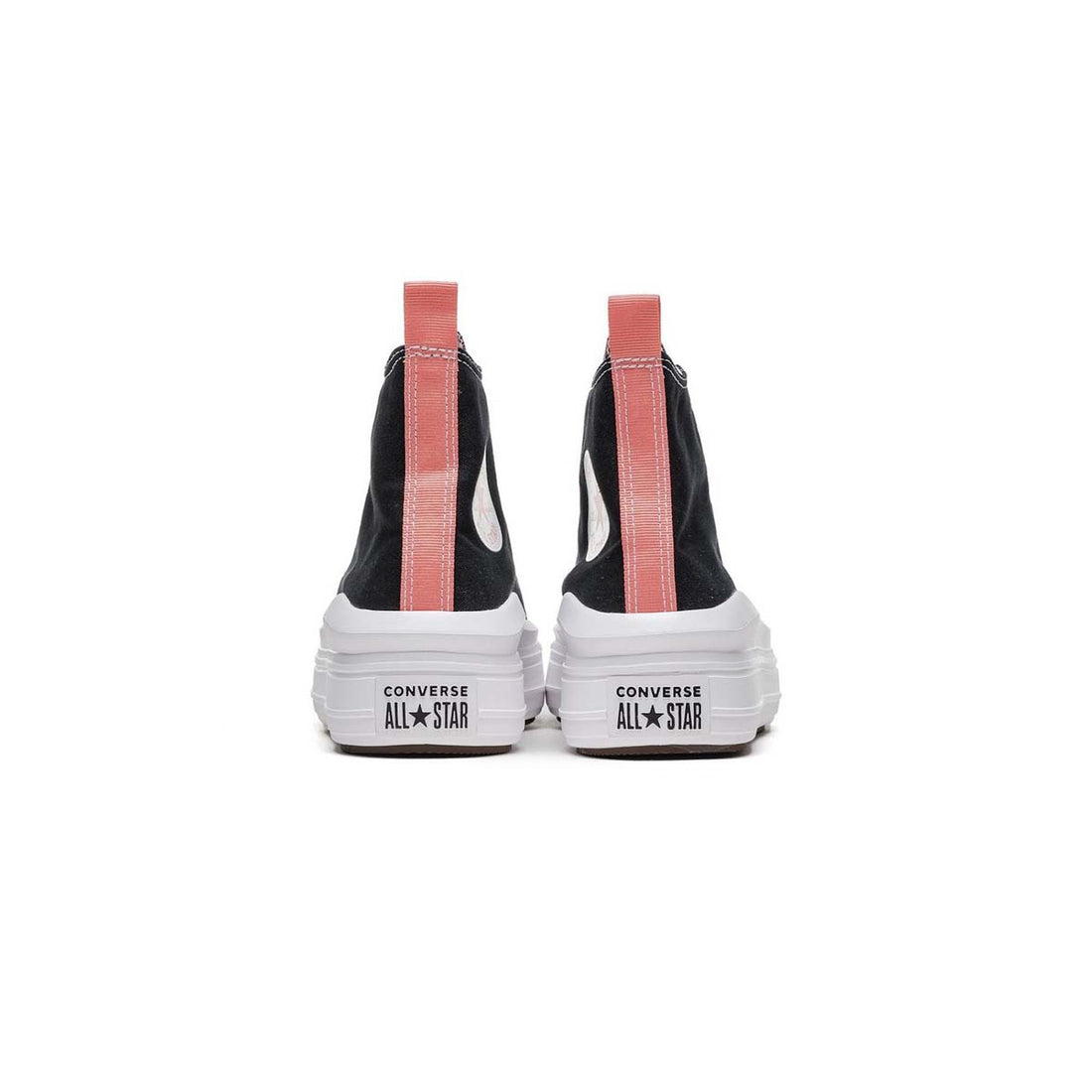 Converse Chuck Taylor All Star Move, Sneaker Donna Platform - Nero/Rosa