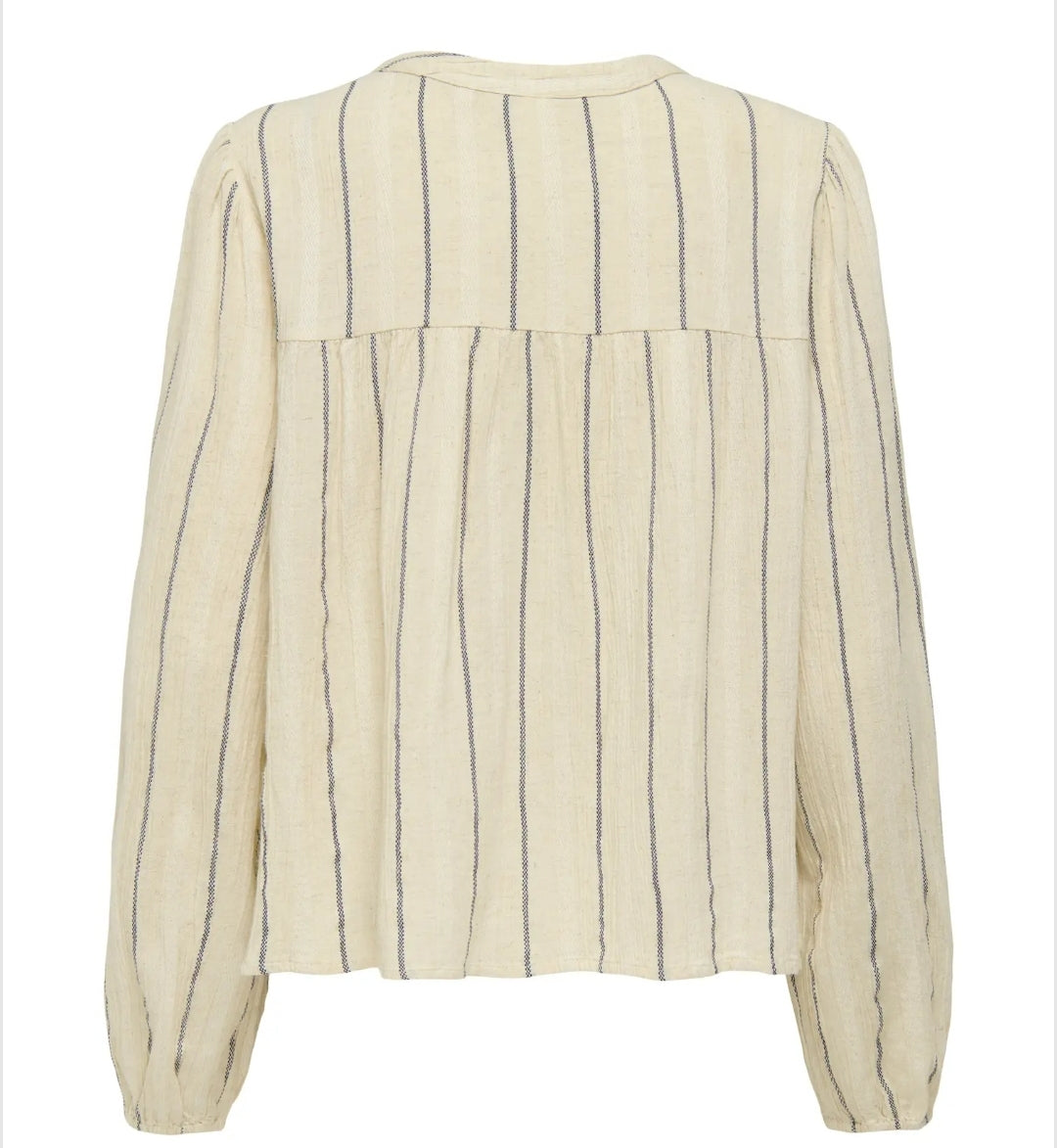 Only ONLELINE LS SHIRT WVN, Camicia Donna - Beige