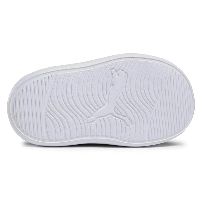 PUMA Courtflex V2 Mesh V Inf, Sneaker Unisex-Bambini - White, Navy