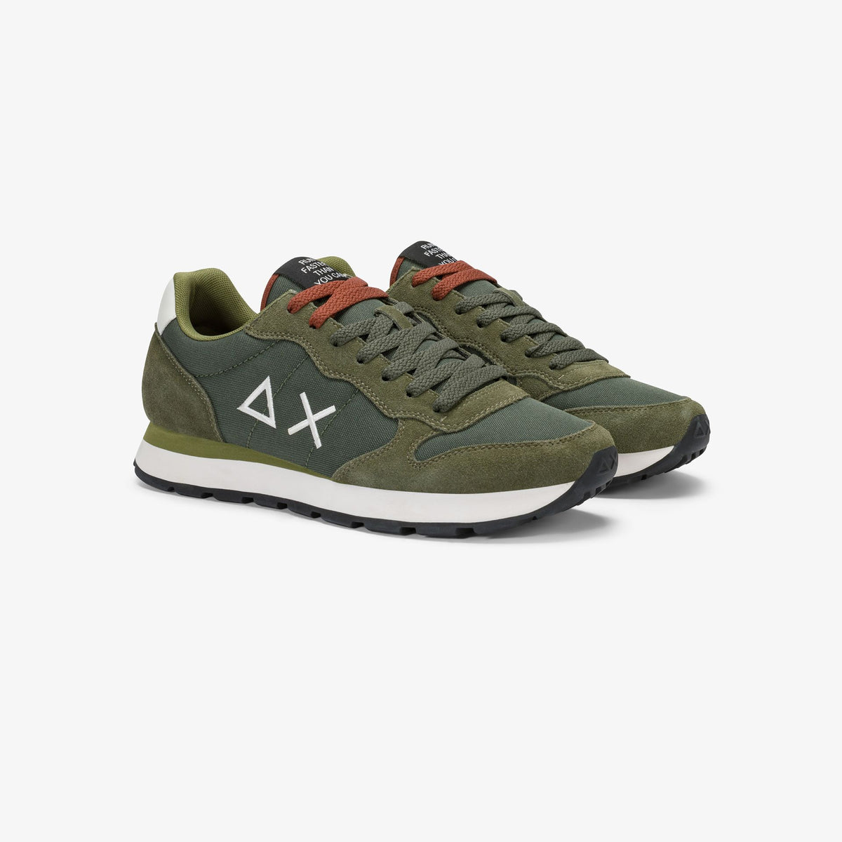 Sneaker uomo Sun68 Tom Solid in suede e nylon - vista 11