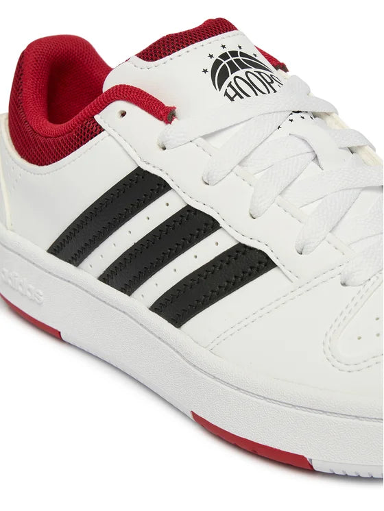 Adidas Hoops Classic J, Sneaker Ragazzi - Bianco/Nero, Bianco/Oro