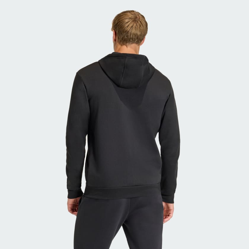 Adidas Entrada 26, Felpa Con Zip e Cappuccio Uomo - Nero