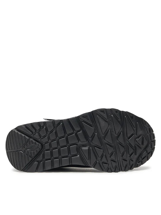 Skechers 310387L Uno-Lite Easy Zip, Fitness Donna Ecopelle Con Zip - Nero