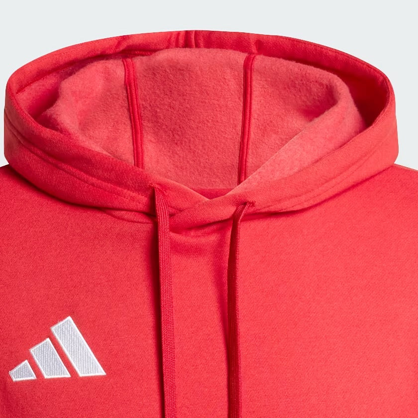 Adidas Entrada 26, Felpa Con Cappuccio Uomo - Rosso, Giallo
