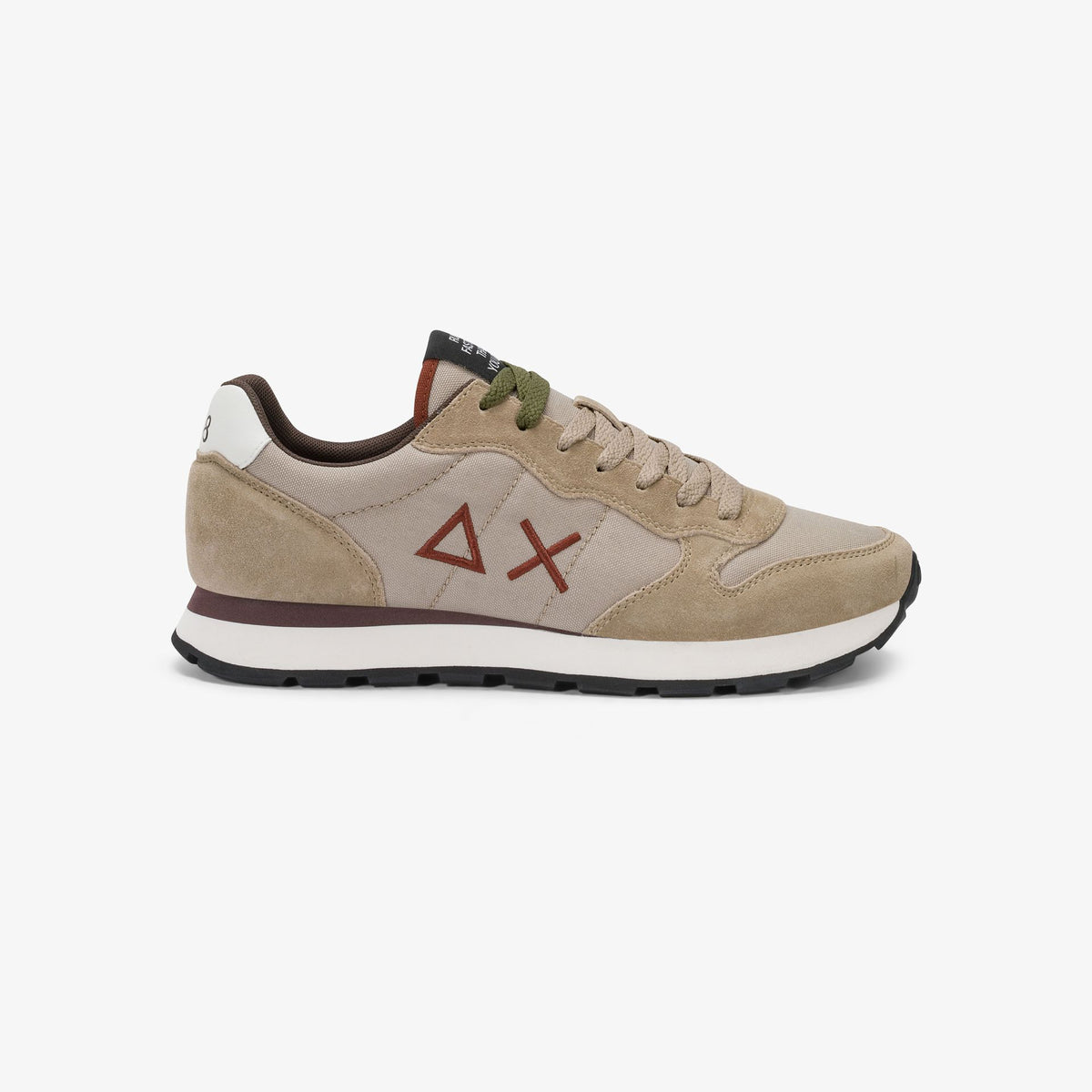 Sneaker uomo Sun68 Tom Solid in suede e nylon - vista 17