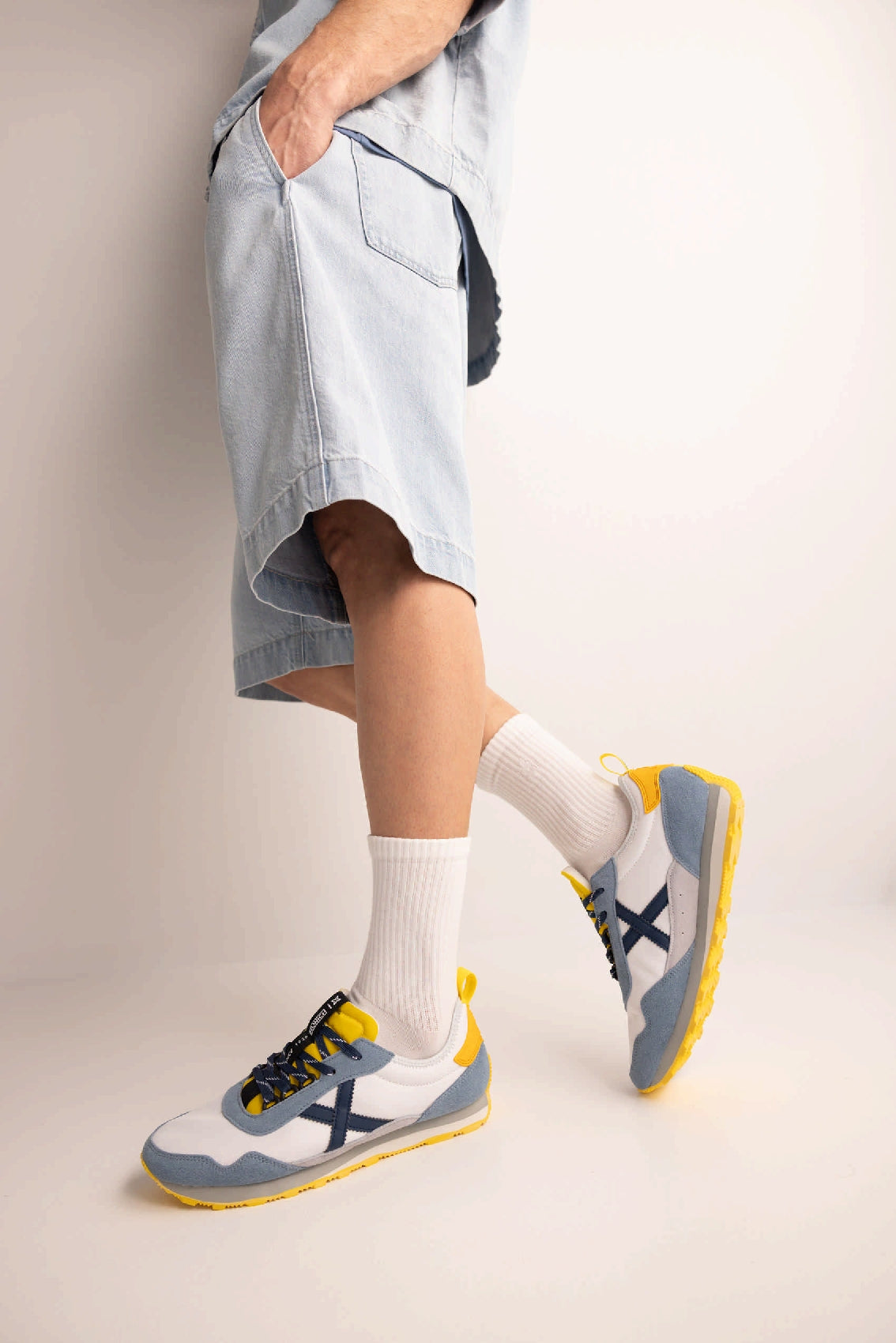 Munich Um, Sneaker Uomo - Grigio, Beige