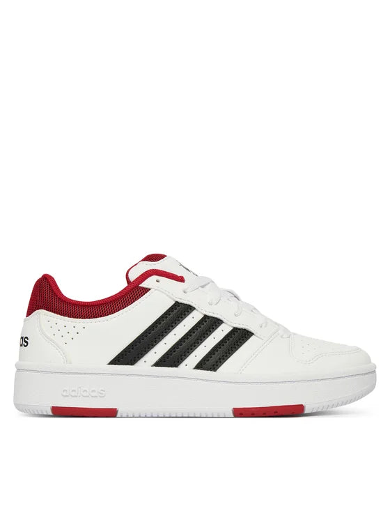Adidas Hoops Classic J, Sneaker Ragazzi - Bianco/Nero, Bianco/Oro