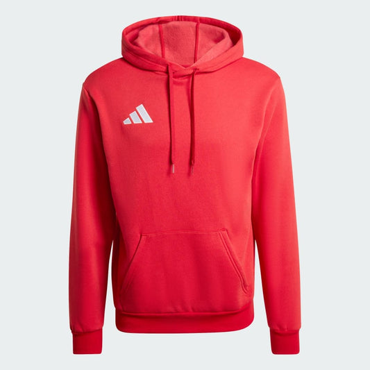 Adidas Entrada 26, Felpa Con Cappuccio Uomo - Rosso, Giallo
