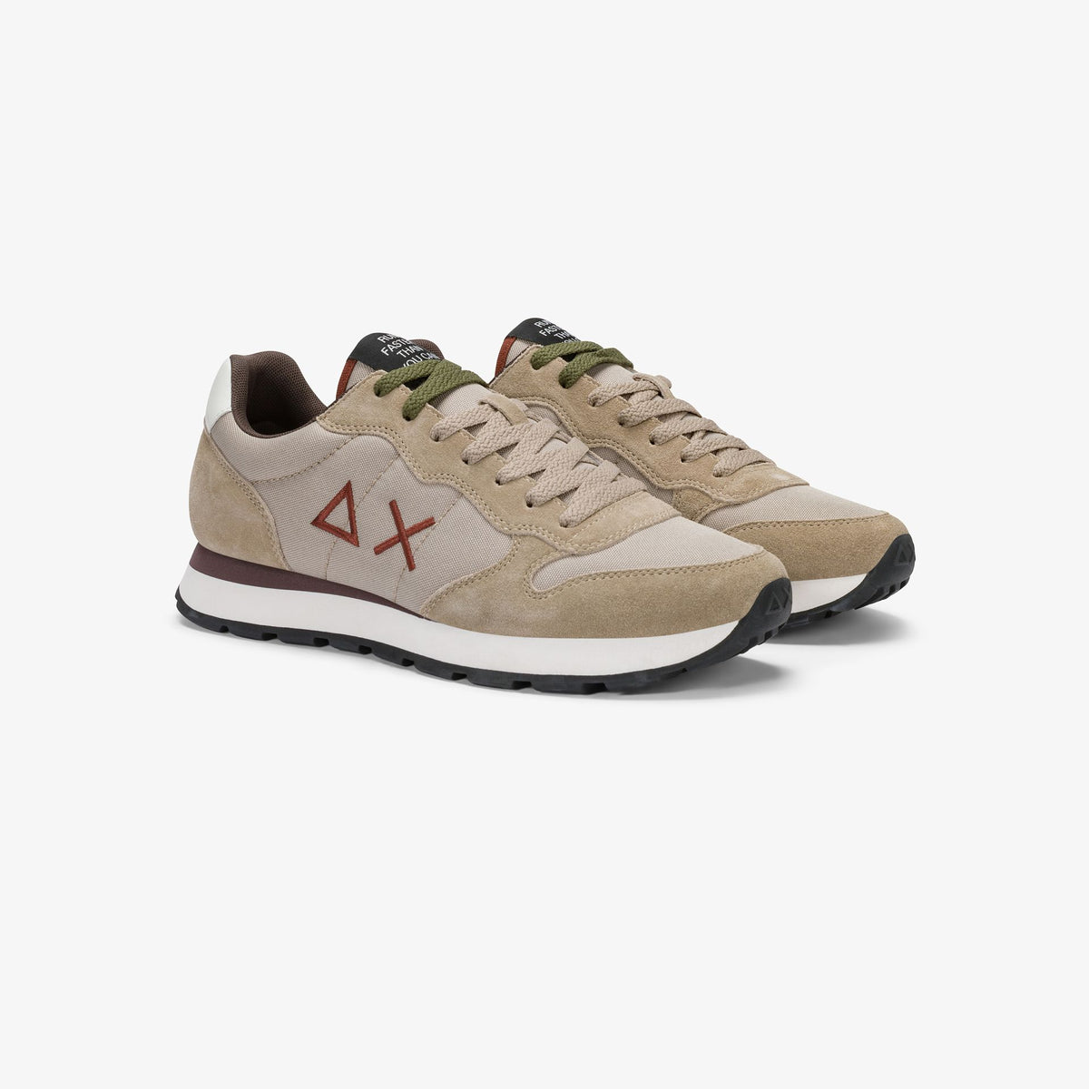 Sneaker uomo Sun68 Tom Solid in suede e nylon - vista 19
