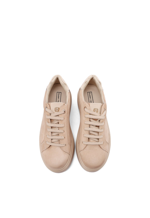 QUEEN HELENA X35-3, Sneaker Donna Platform Con Dettagli Coccodrillo - Marrone, Beige, Nero