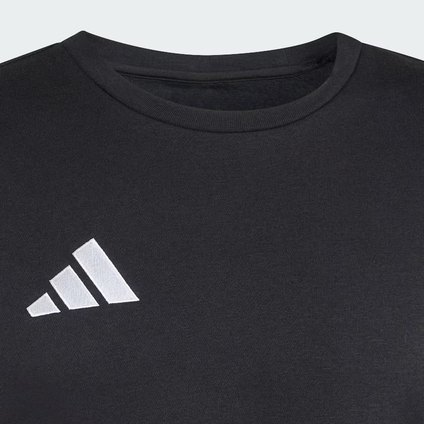 Adidas Entrada26 Sweat Top, Felpa Senza Cappuccio Uomo - Nero, Rosso