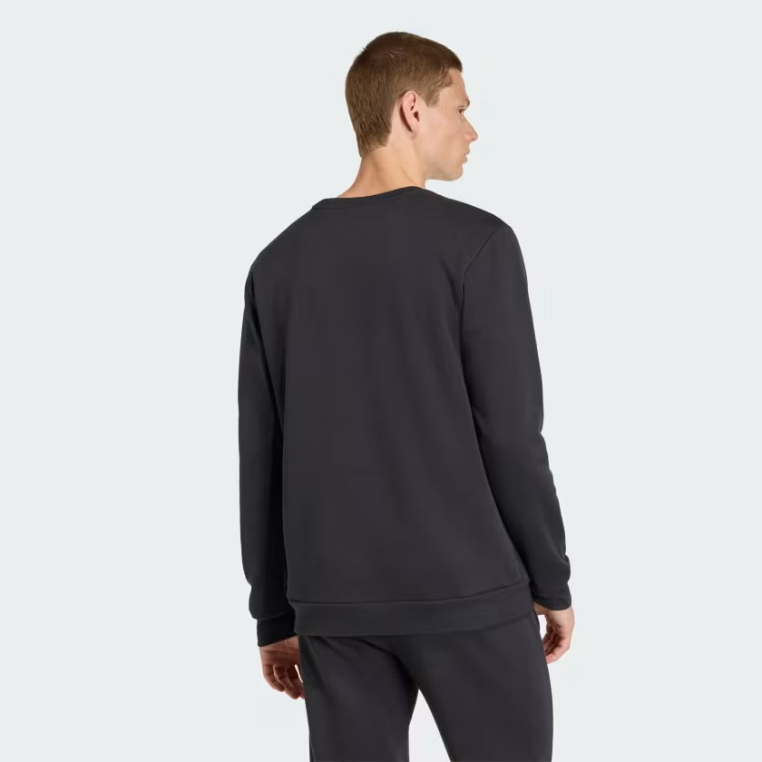 Adidas Entrada26 Sweat Top, Felpa Senza Cappuccio Uomo - Nero, Rosso