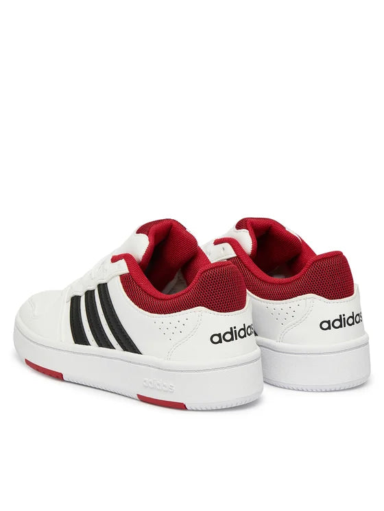Adidas Hoops Classic J, Sneaker Ragazzi - Bianco/Nero, Bianco/Oro