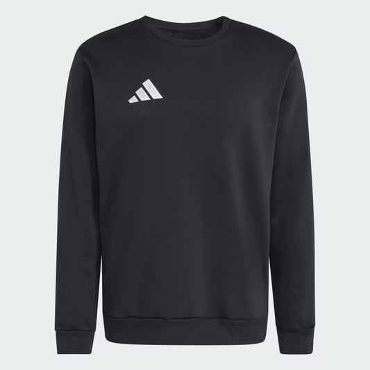 Adidas Entrada26 Sweat Top, Felpa Senza Cappuccio Uomo - Nero, Rosso