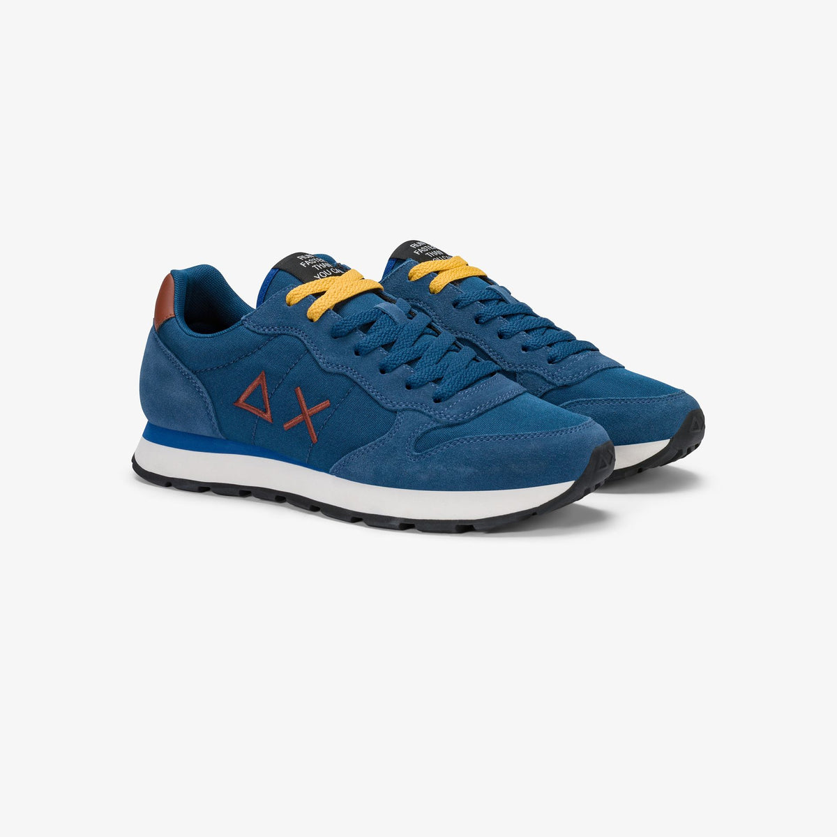 Sneaker uomo Sun68 Tom Solid in suede e nylon - vista 16