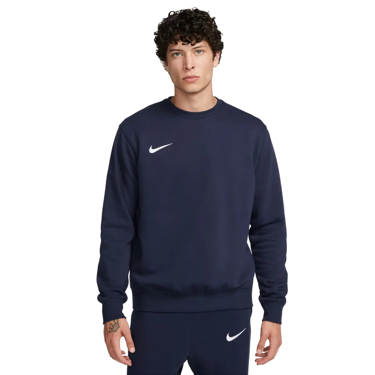Nike Park26 Fleece, Felpa Girocollo Uomo - Nero, Blu, Verde