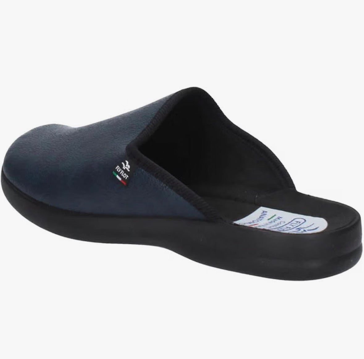 Pantofole Uomo FlyFlot P7 502 2D Blu Effetto Coste - vista 2