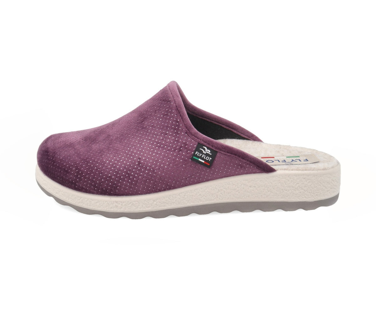 FlyFlot 51 X23 FB, Pantofole Donna Con Rialzo - Lilla, Blu