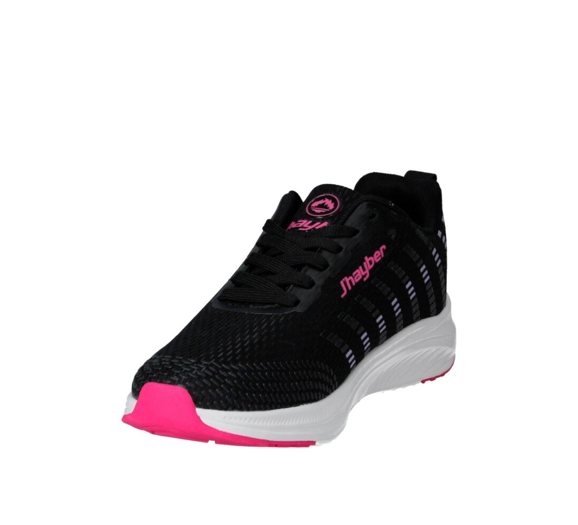J’hayber Relyon 100, Scarpe da Running Donna - Nero/Fucsia