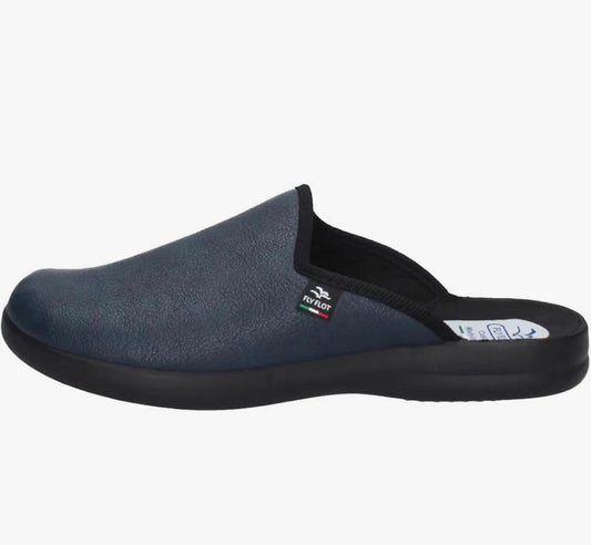 Pantofole Uomo FlyFlot P7 502 2D Blu Effetto Coste - vista 1