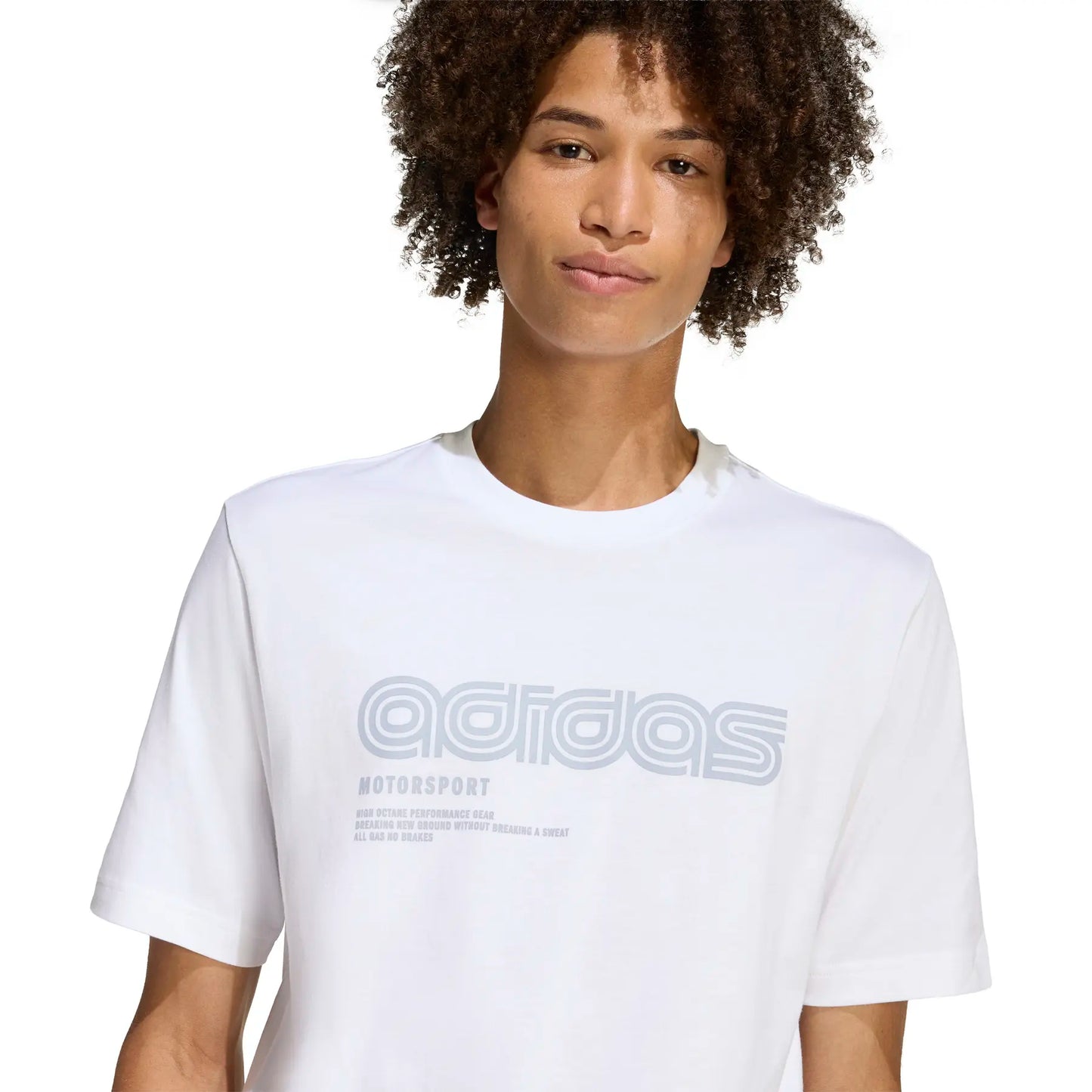 Adidas MotorSport Linear Graphic, T-Shirt Uomo - Nero, Bianco