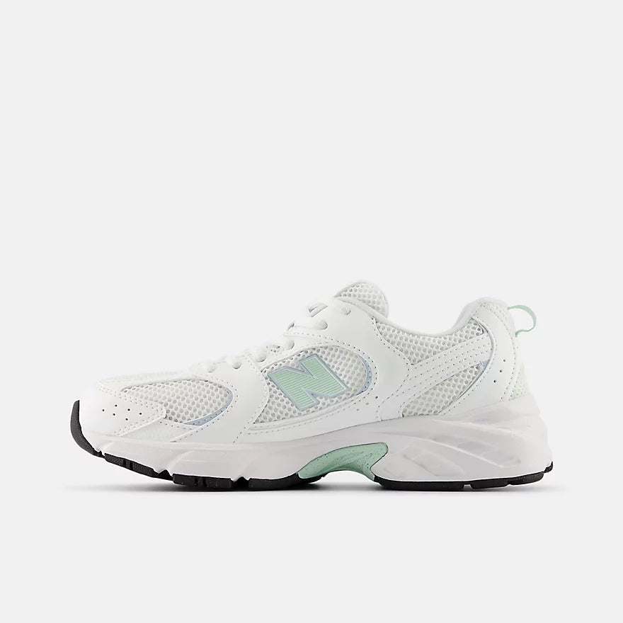 New Balance 530, Fitness Donna - Beige, Grigio, Bianco/Verde